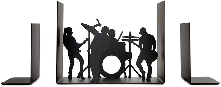 balvi Buchstütze The Band Farbe Schwarz Eine Musikgruppe, die als Buchstütze dient Aus Metal