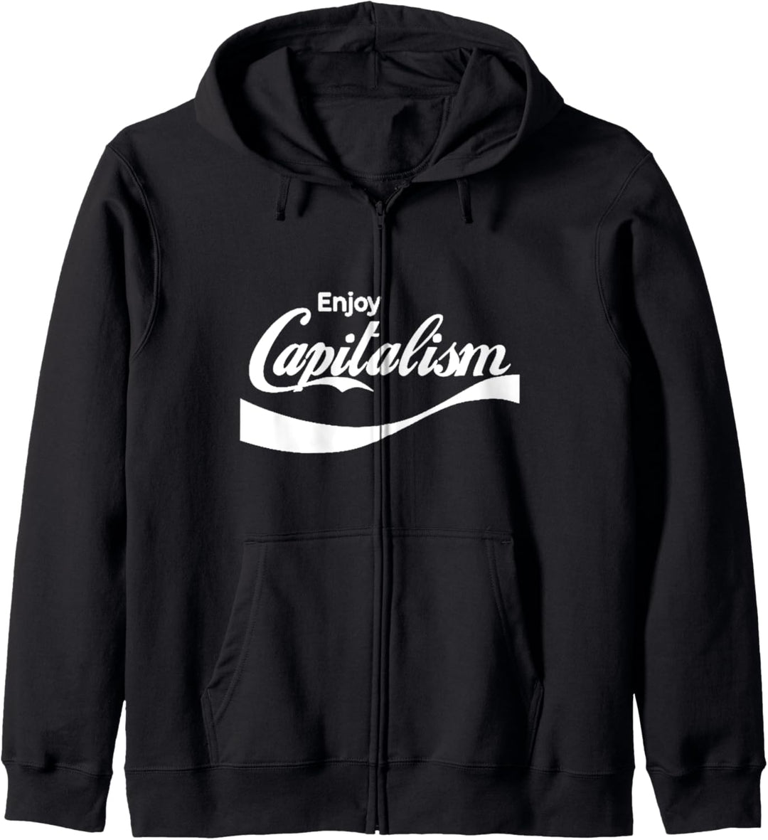 Geniessen Sie den Kapitalismus für politisches Geld des amerikanischen Unternehmers Kapuzenjacke