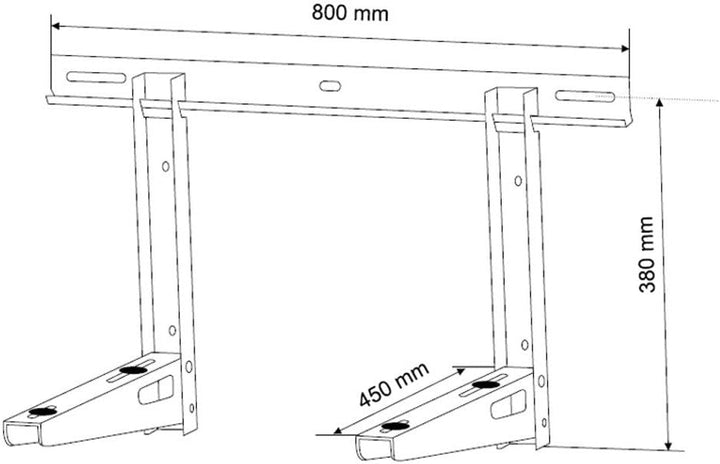 Maclean MC-622 Wandhalterung, 100 Kg gold