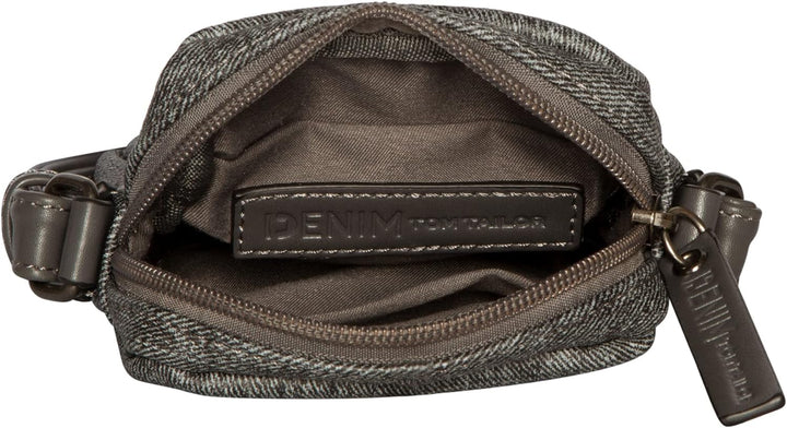 TOM TAILOR DENIM bags Jessy Damen Handytasche Umhängetasche Dark Grey, Dark Grey