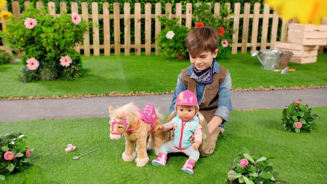 BABY born Zapf Creation 835203 My Cute Horse-Eletronisches Plüschpferd mit Lauf-und Soundfunktion, S