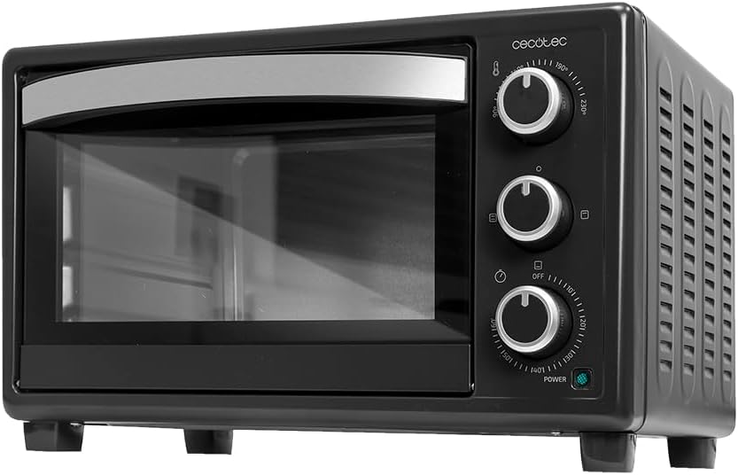 Cecotec Tischofen Bake&Toast 2300 Black, 23 L, Leistung 1500 W, bis zu 230ºC, 3 Heizmodi: Grill, Unt