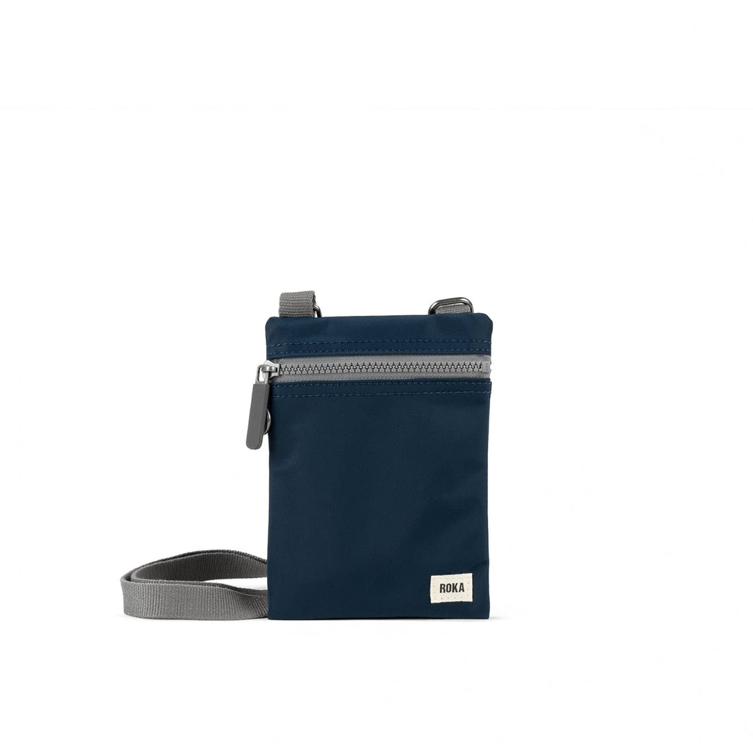 Roka London Chelsea Sling Pocket Bag Nylon Extra Small XS Midnight, XS Midnight