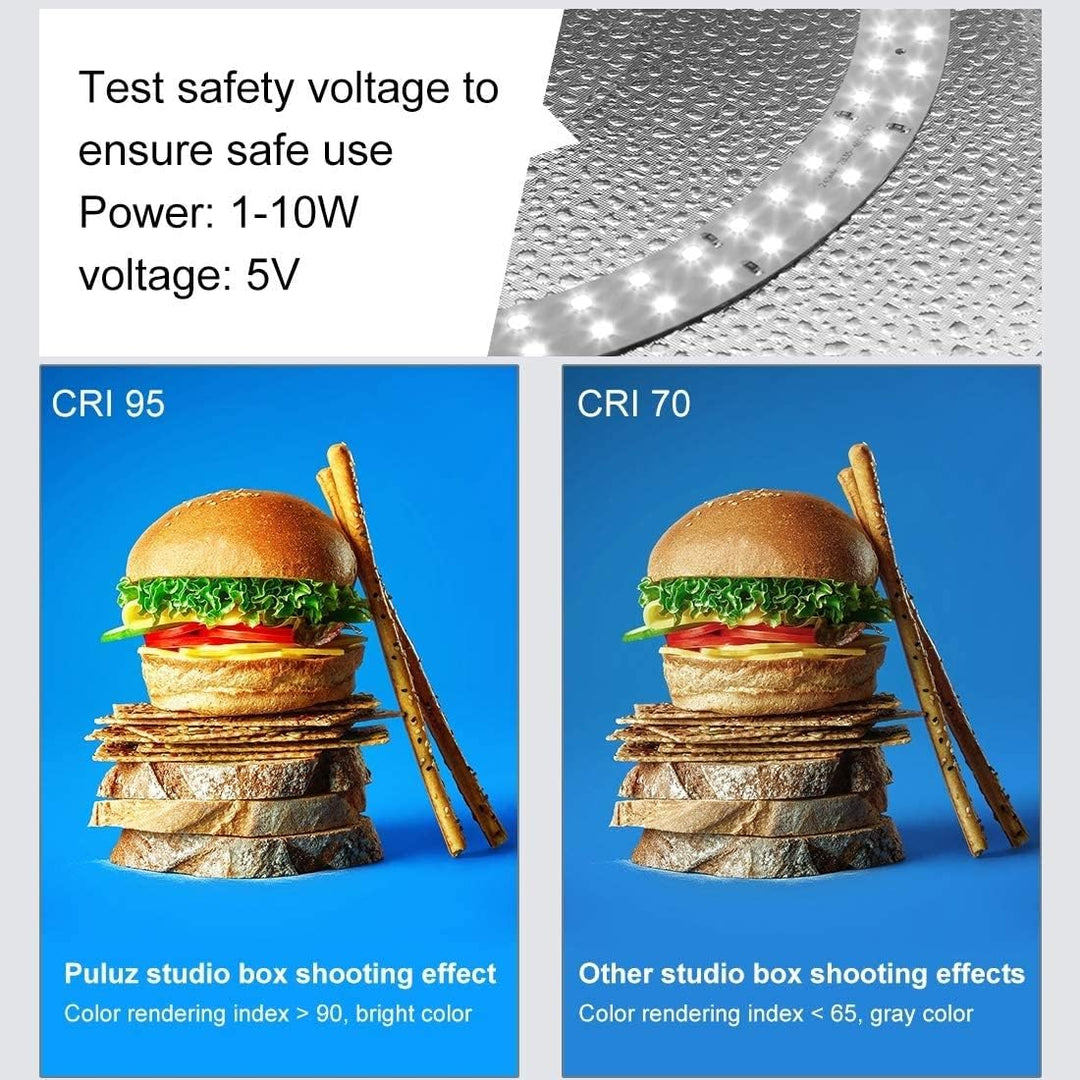 PULUZ Fotostudio Lichtbox Fotobox 40x40x40cm Tragbarer Fotografie Lichtzelte Light Box mit 3 Farbte