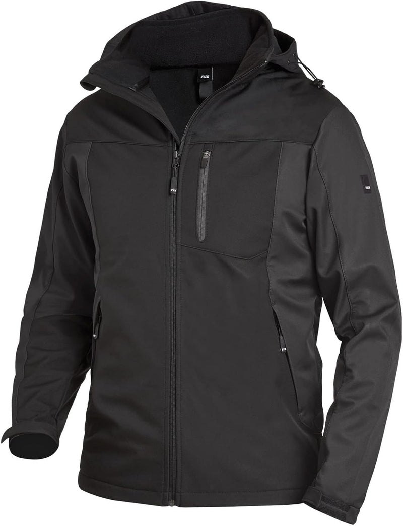 FHB Arbeit Softshelljacke "Jannik", 1 Stück, 3XL, anthrazit/schwarz, 79105-1220-3XL 3XL Anthrazit /