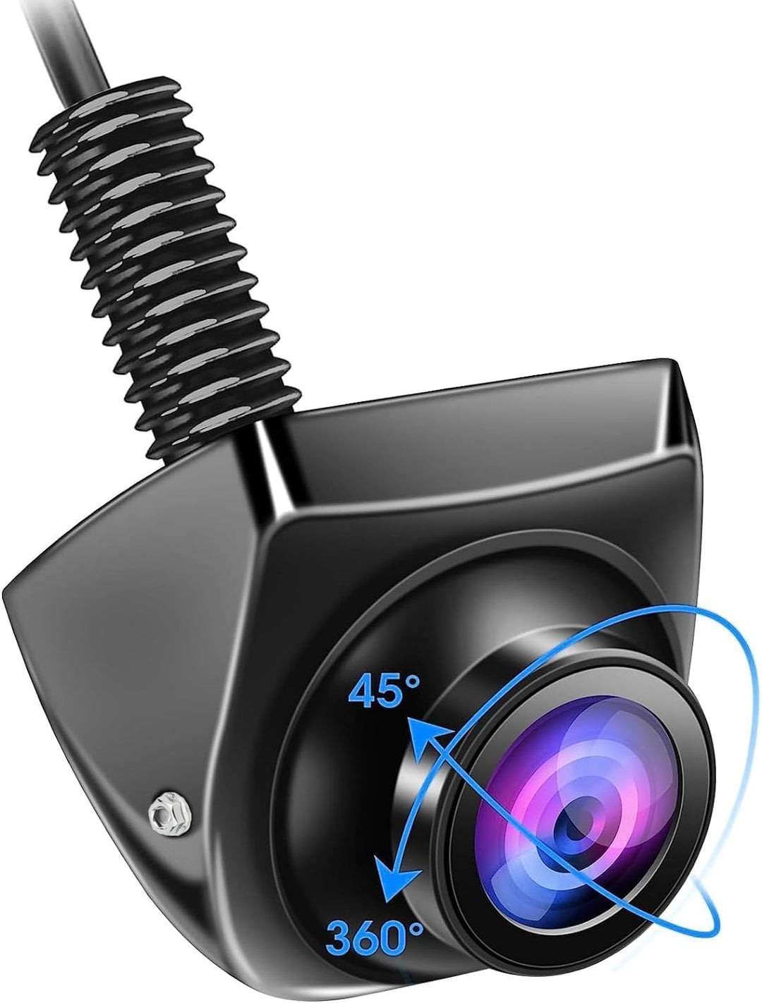 OBEST 1080P Rückfahrkamera Auto Rückfahrkamera, 360°+45° Einstellbare Wasserdicht Rückfahrkamera, 17