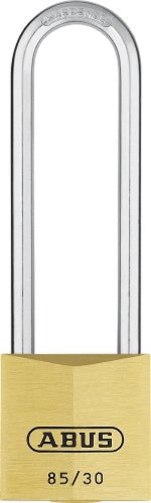 ABUS Vorhängeschloss Messing 85/30HB65 gl.-0402 - gleichschliessend und mit hohem Bügel - für Keller