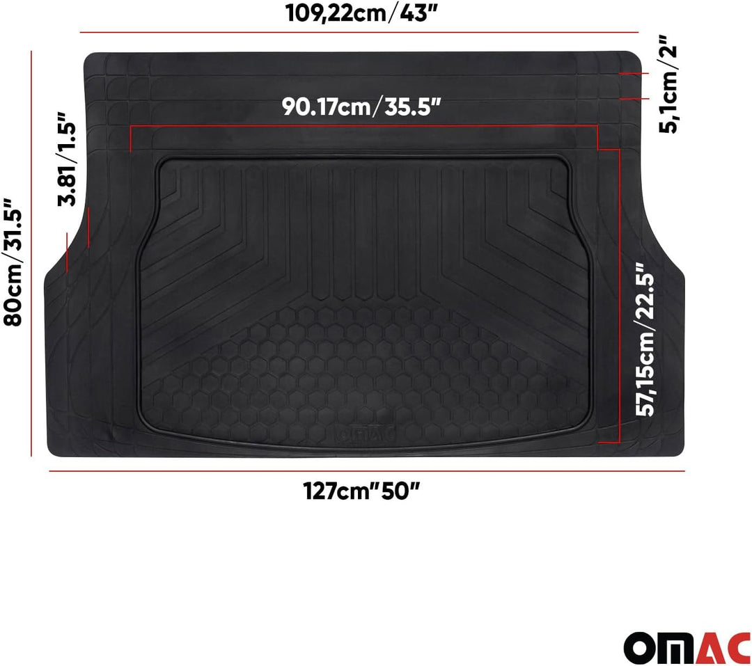 OMAC Laderaumwanne Kofferraumwanne Gummi Trimmbare kompatibel mit BMW Z4 G29 2018-2026 Gummi
