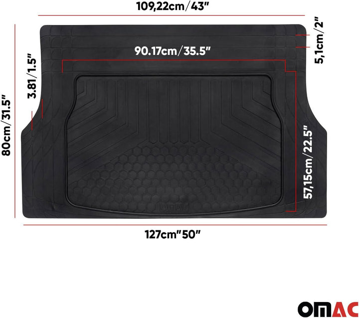 OMAC Laderaumwanne Kofferraumwanne Gummi Trimmbare kompatibel mit BMW Z4 G29 2018-2026 Gummi