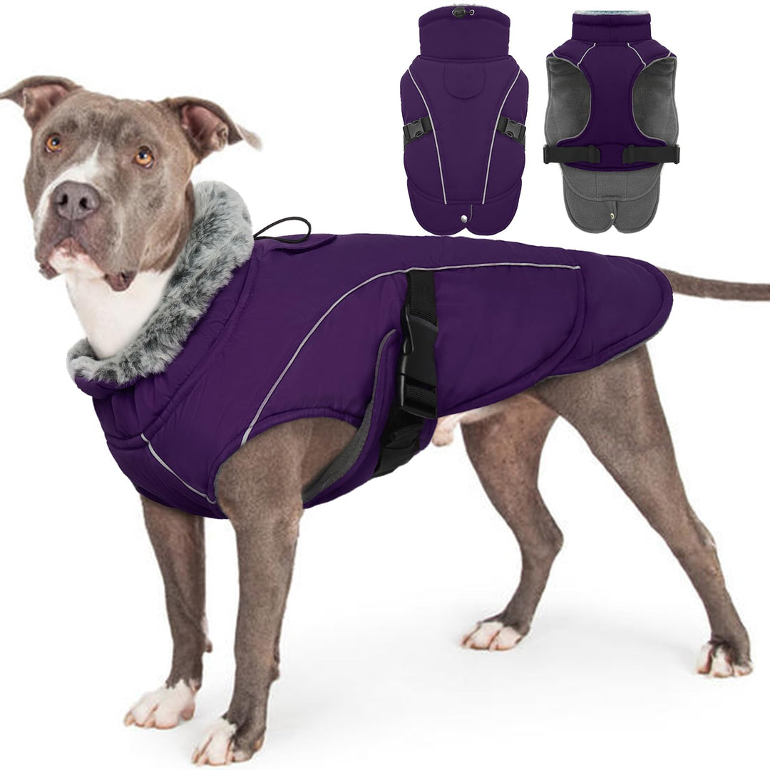 Hundemantel XXL, Hundepullover Grosse Hunde Mantel Winter mit Bauchschutz Pullover Hund Winter Hunde