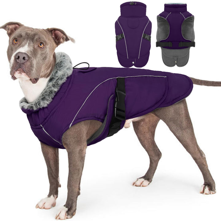 Hundemantel XXL, Hundepullover Grosse Hunde Mantel Winter mit Bauchschutz Pullover Hund Winter Hunde