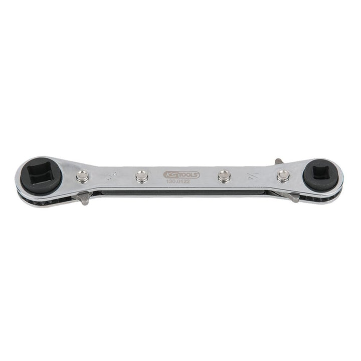KS Tools 130.0122 4 in 1 Kälte-Klima-Ratschenschlüssel, umschaltbar