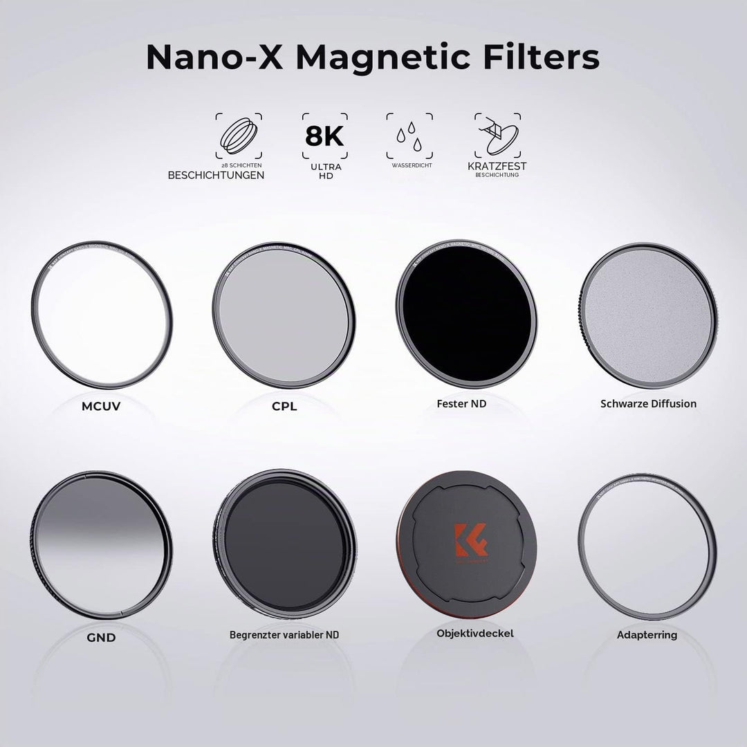 K&amp;F Concept Nano X-Serie Magnetischer Polfilter 77mm mit Magnetischer Adapterring-Zirkularer Polaris