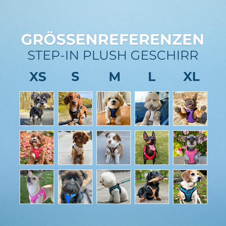 Voyager Step-In Plüsch Hundegeschirr, weicher Plüsch, Step In Vest Geschirr für kleine und mittelgro