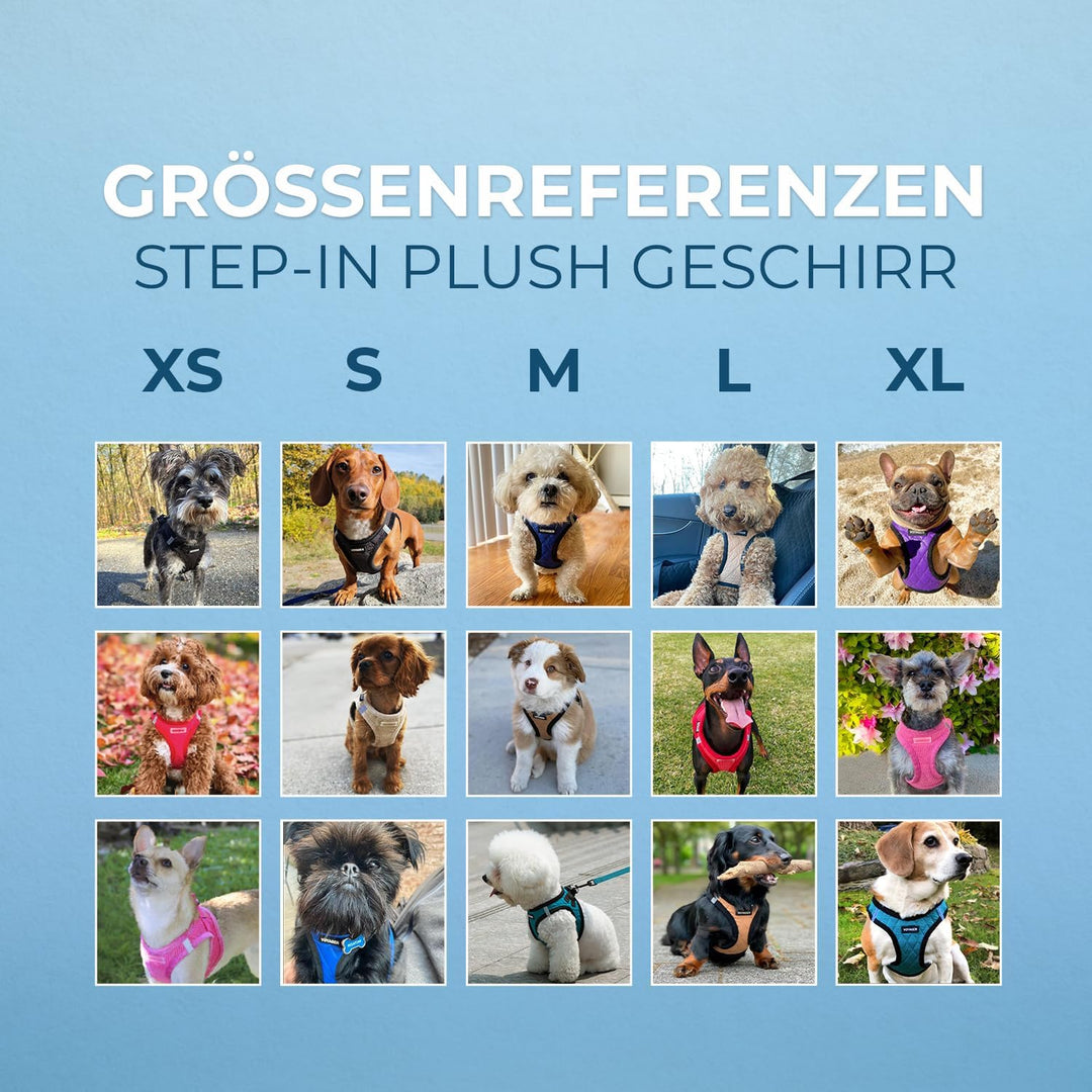 Voyager Step-In Plüsch-Hundegeschirr by Best Pet Supplies - Step-In-Westengeschirr für kleine und mi