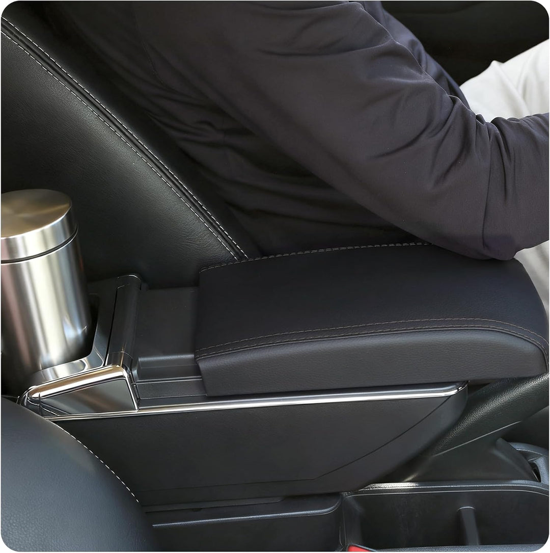 für Yaris 2015-2021 Armlehne Mittelkonsole Aufbewahrungsbox Drehbar Mit Getränkehalter Doppelschicht