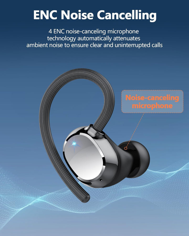 Bluetooth Kopfhörer Sport, 2026 in Ear Kopfhörer Kabellos Bluetooth 5.3 mit HD Mic, Herausragender S