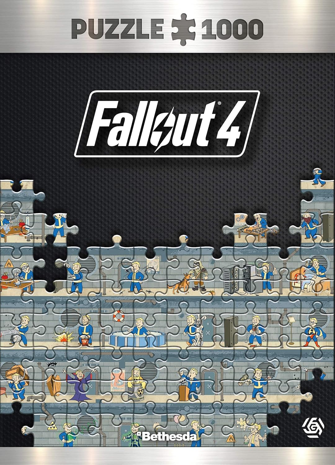 Good Loot GDL23121 Fallout 4 Perk Poster Puzzle, 1000 pcs 1000 pcs Fallout 4 Perk Poster, 1000 pcs F