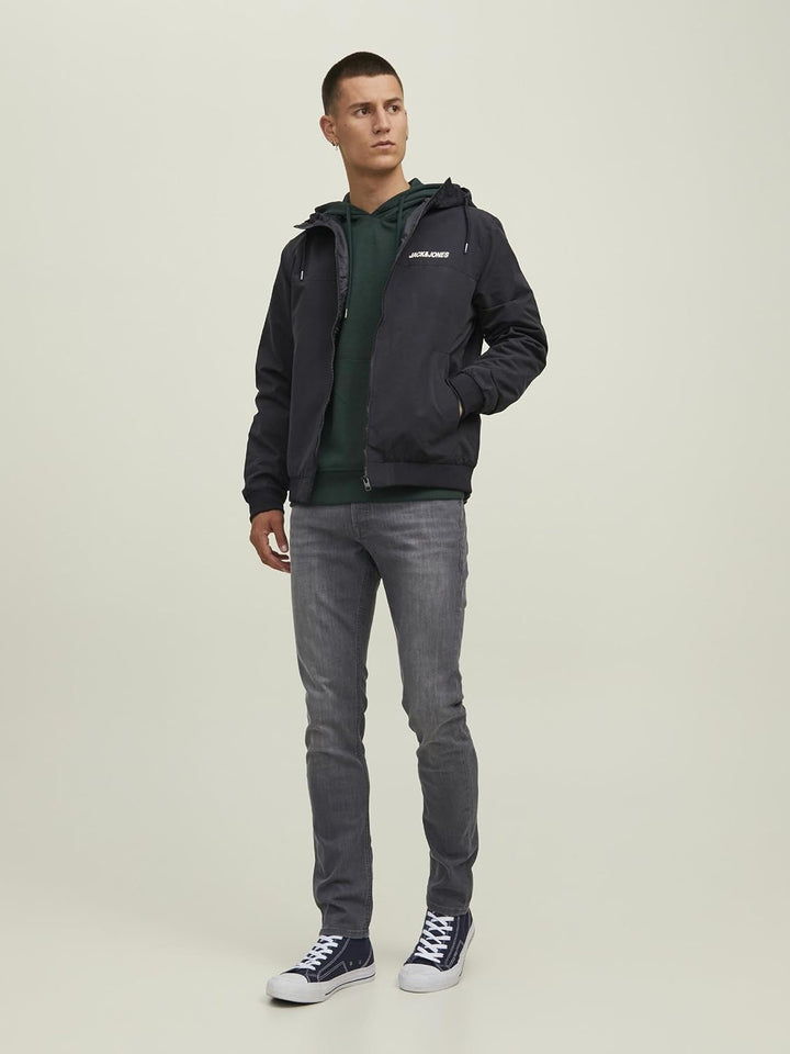 JACK &amp; JONES Herren Jjerush Blocking Hood Bomber Noos Jacke XS Black 1, XS Black 1