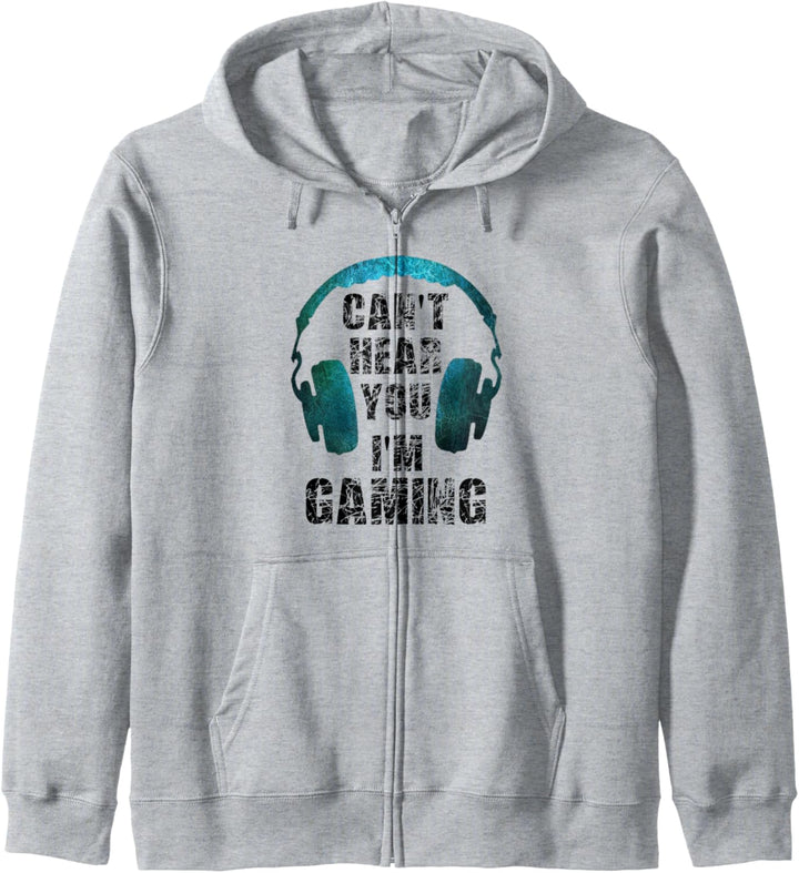 Lustiger Gamer Can't Hear You I'm Gaming Teens Jungen Mädchen Kapuzenjacke