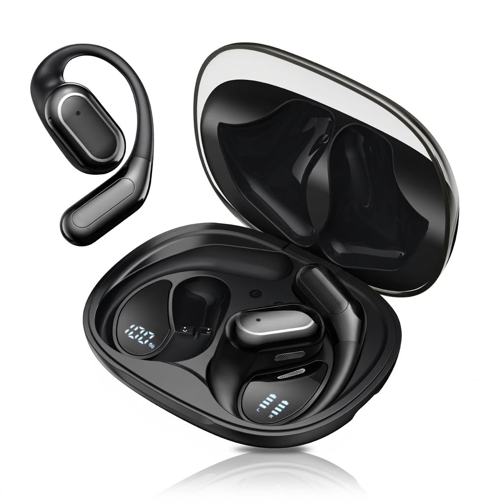 "Rategist Open-Ear Bluetooth Headphones with Handle, IPX7 Waterproof for Sports