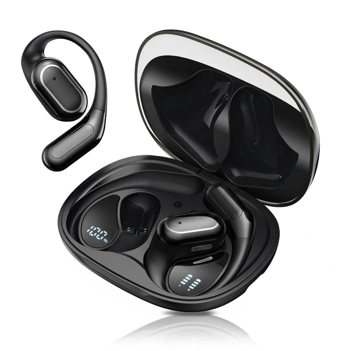 "Rategist Open-Ear Bluetooth Headphones with Handle, IPX7 Waterproof for Sports
