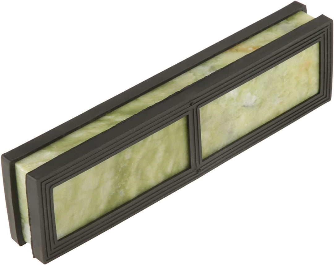 Schleifstein, Körnung 10000 Messerschleifstein Natürlicher Smaragd mit Abtropfbasis 200 X 50 X 25 Mm