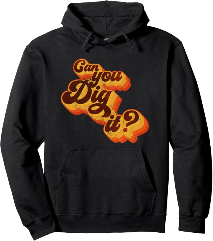 Können Sie das verstehen? - Jahrgangs-Retro 70er Jahre Pullover Hoodie