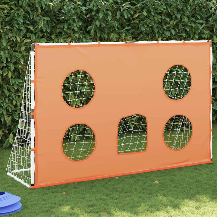 vidaXL Fussballtor für Kinder, Trainingstor mit Zielmatte Ball Netz, Fussball Tor für Innen Aussen,