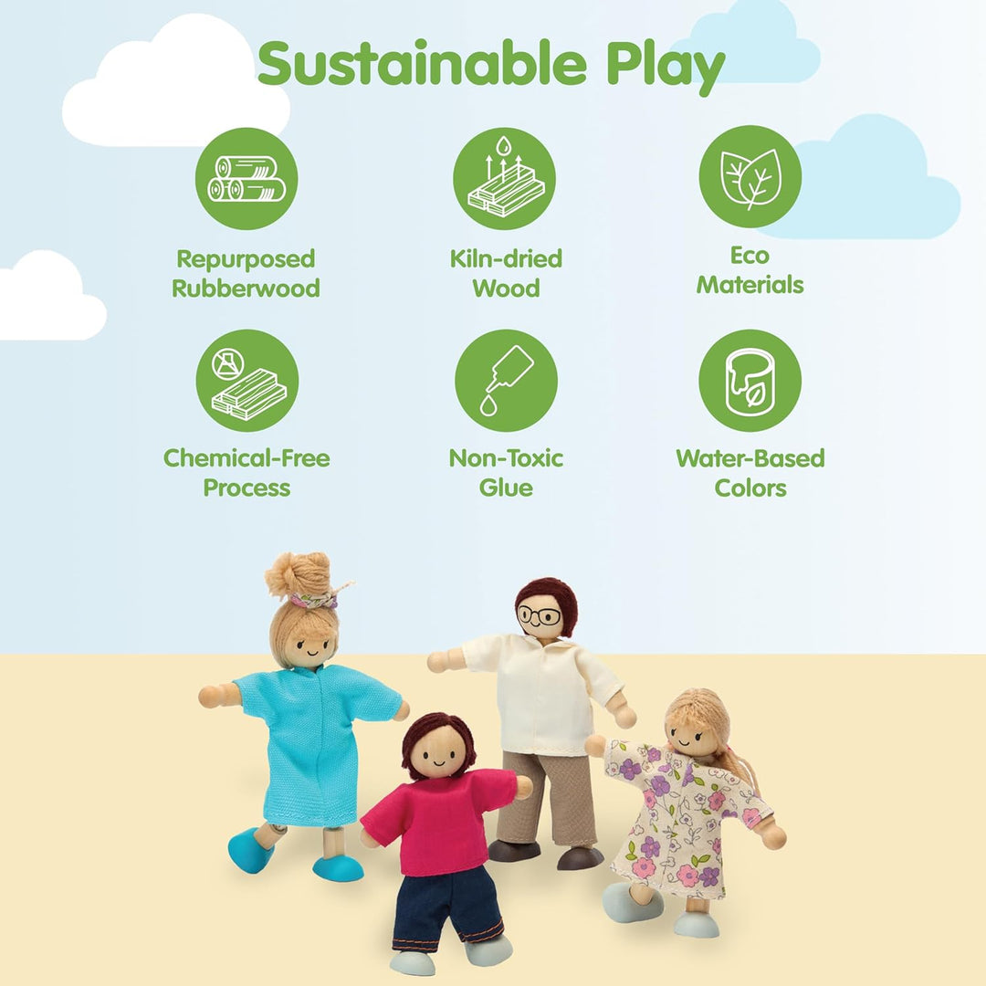 PlanToys 13571420 - Moderne Puppenfamilie