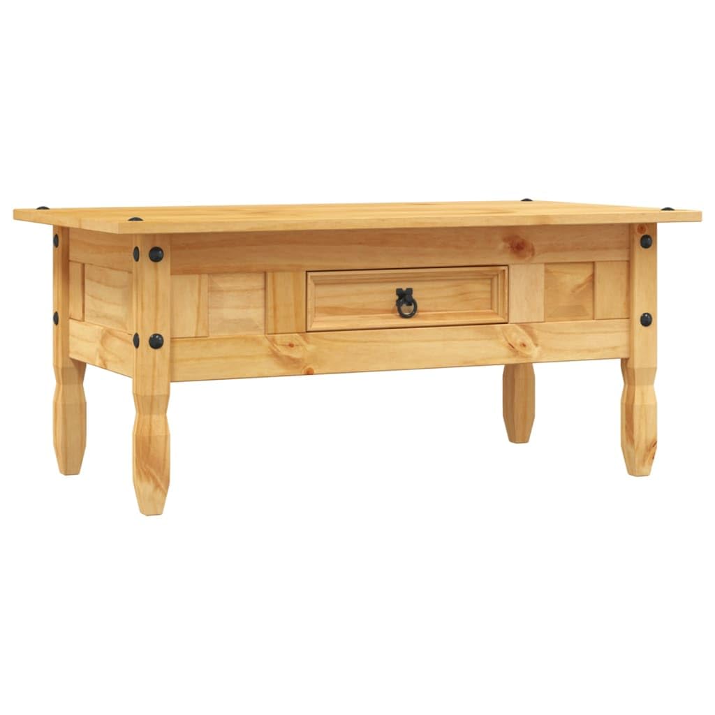 vidaXL Kiefer Couchtisch Corona 100x55x45 cm Kaffeetisch Beistelltisch Tisch Braun, Braun