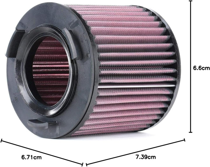 K&N E-2997 Waschbarer und wiederverwendbarer KFZ Tauschluftfilter Rot