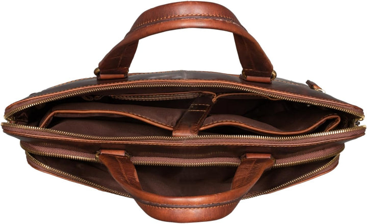 STILORD 'Lory' Aktentasche Damen Leder Vintage Business Laptoptasche 13,3 Zoll MacBooktasche ideal a
