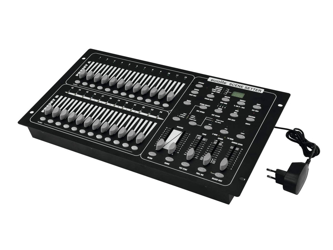 EUROLITE DMX Scene Setter Controller | Theaterlicht-Pult für 24 DMX-Kanäle, jede Szene in der Hellig