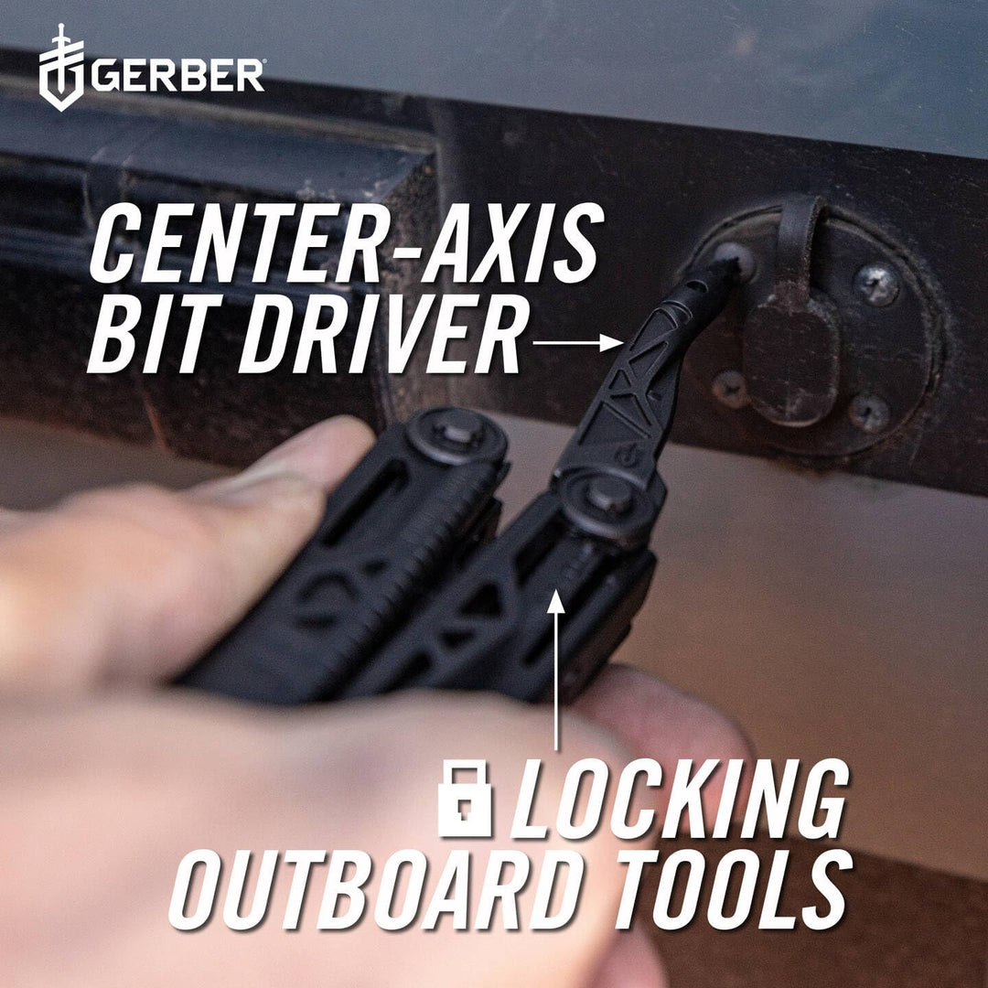 Gerber Multi-Tool mit 12 Funktionen, Dual Force, Inklusive Holster, Mit Einhandöffnung und Frame-Loc