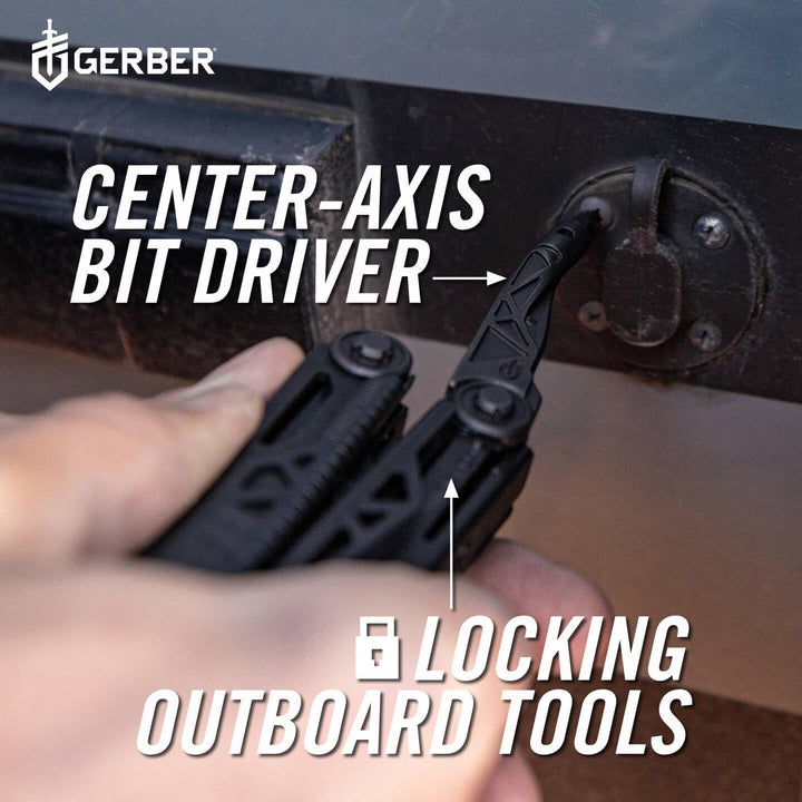 Gerber Multi-Tool mit 12 Funktionen, Dual Force, Inklusive Holster, Mit Einhandöffnung und Frame-Loc
