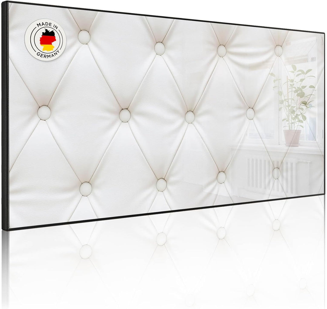 banjado Magnettafel schwarz 78 x 37cm / Magnetwand Metall/Magnetpinnwand als Memoboard/Pinnwand Magn