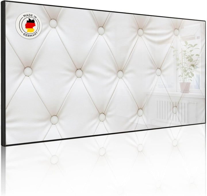 banjado Magnettafel schwarz 78 x 37cm / Magnetwand Metall/Magnetpinnwand als Memoboard/Pinnwand Magn