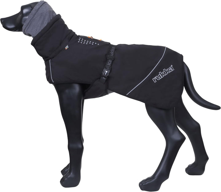Rukka Pets Warmup Coat Mantel für Hunde Schwarz 25 25 Schwarz, 25 Schwarz