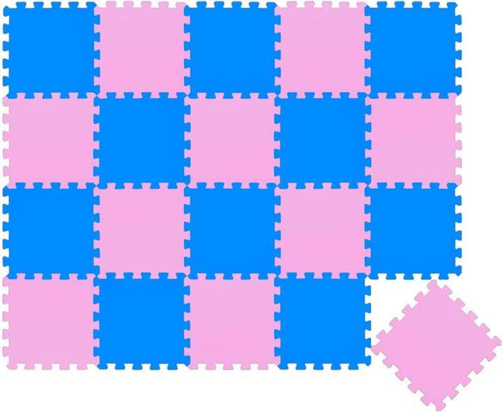 LittleTom 18 Teile Spielmatte Baby ab Null - 30x30 Schaumstoff Puzzlematte Kinder Isomatte Baby Spie