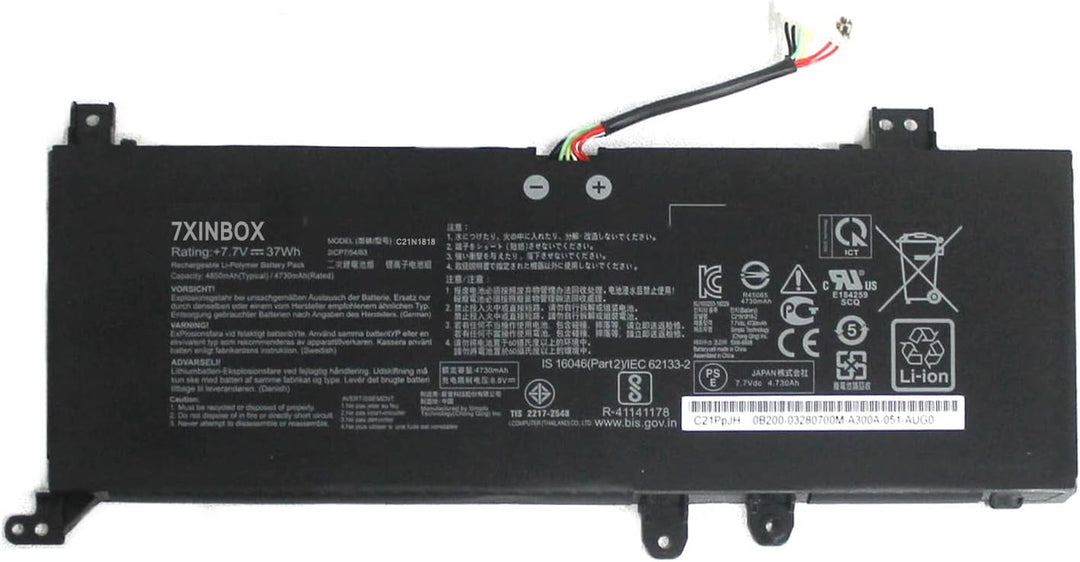 7xinbox 7.7V 32Wh C21N1818 C21N1818-2 0B200-03190800 Laptop Akku Ersatz für ASUS A412FA X412FJ F512F