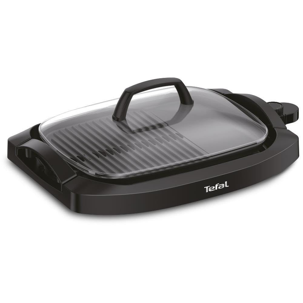 Tefal – cb6a0830 – Elektrische Grillplatte, 2000 W, 50 x 26 cm, Schwarz
