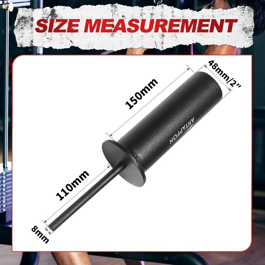 AHTAPFON Gym Pin Extender with 1 x Spring Clip,Weight Stack Pin,Weight Extender Pin,Gewicht Pin,Fits