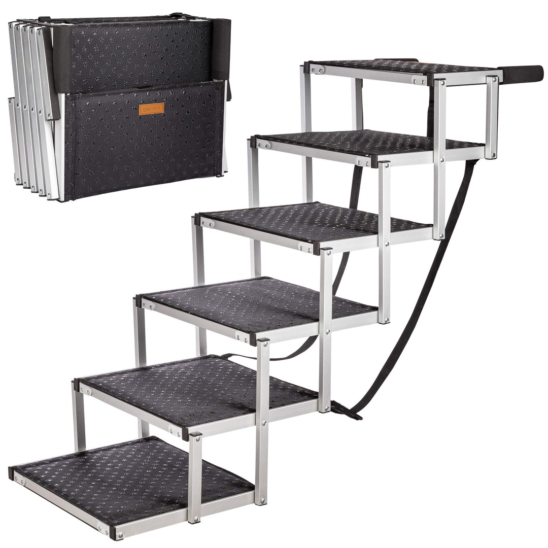 ONVAYA® Hundetreppe faltbar | Hunderampe Einstieghilfe für Autos oder hohe Betten | klappbare Hausti