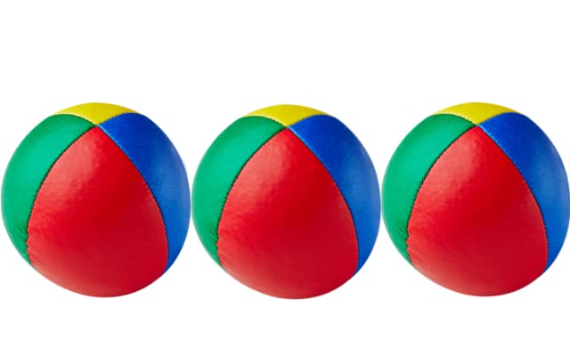 Diabolonet Henrys Jonglierbälle 67mm Premium Glattleder rot blau gelb grün
