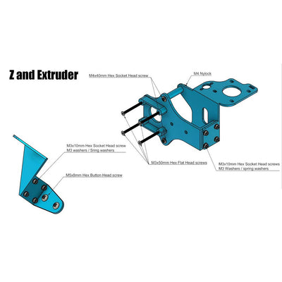 BLV Ender 3 Pro 3D-Drucker-Upgrade-Set, Doppeltreiber, Extruderschrauben, Heizbettplatte, auch kompa