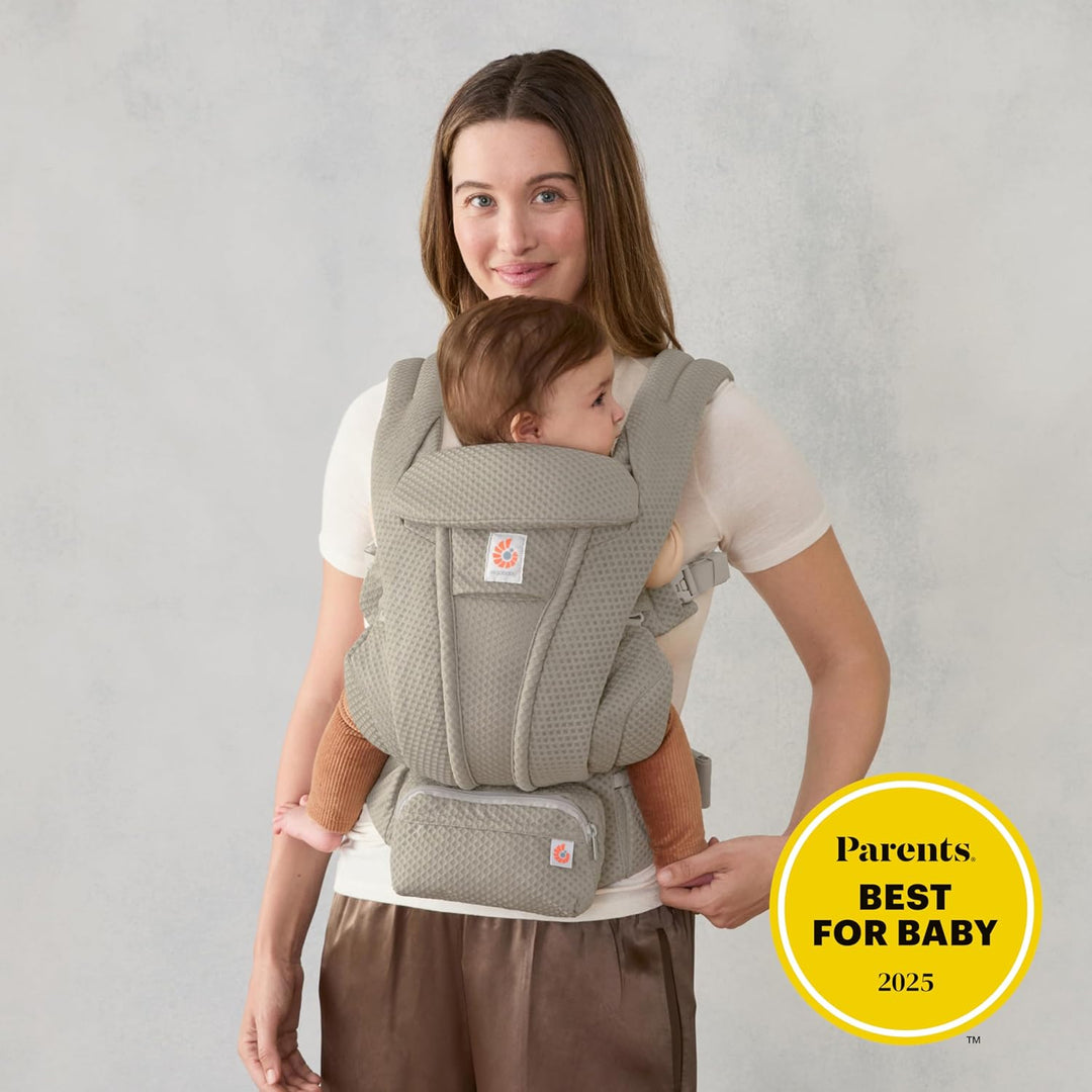 Ergobaby Omni Deluxe All-in-One Babytrage für Neugeborene ab Geburt bis 20kg, Ergonomische 4-Positio
