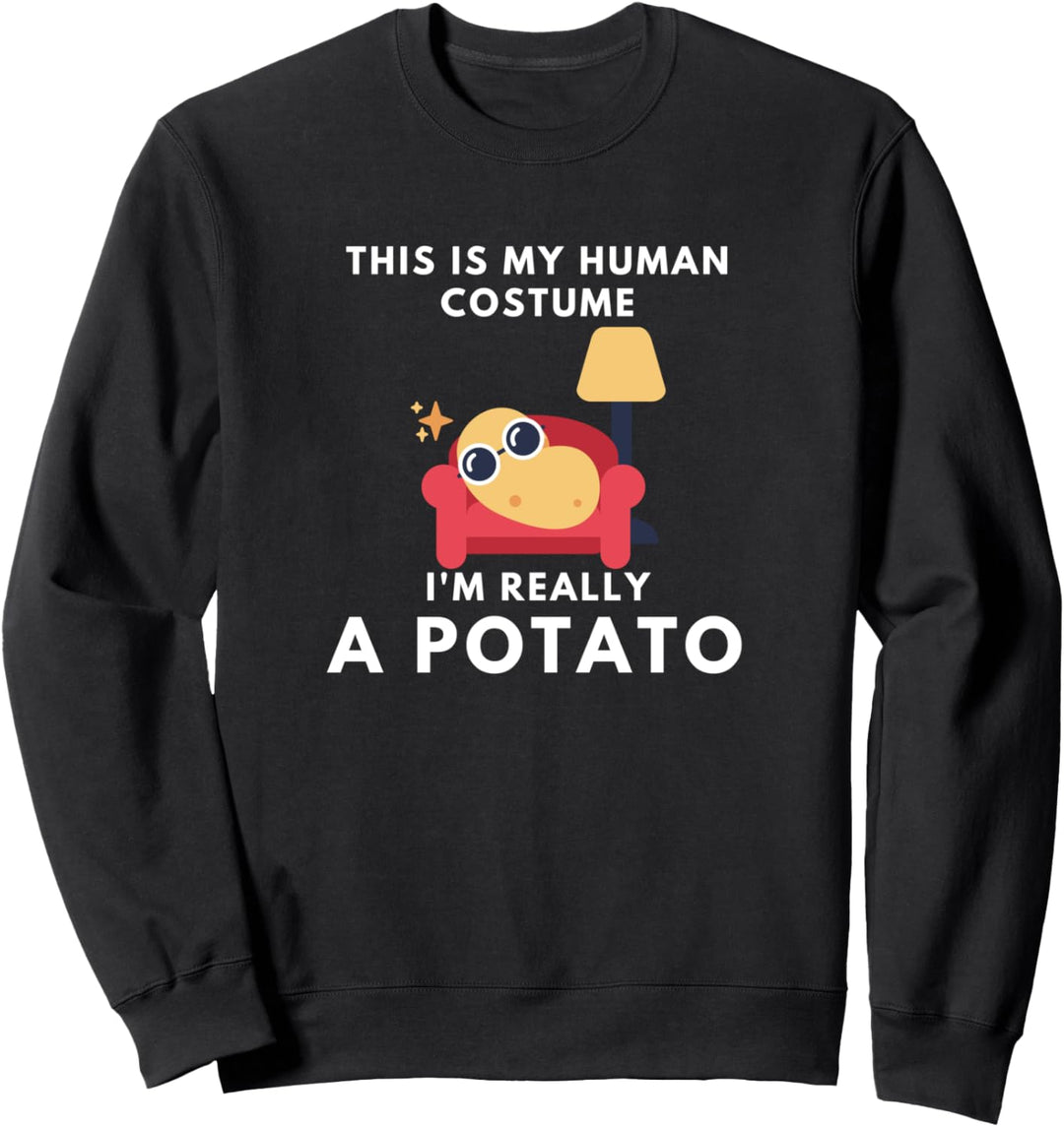 Lustig Das ist mein menschliches Kostüm Ich bin wirklich ein Sweatshirt