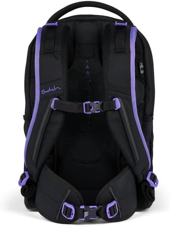 Satch Pack Schulrucksack Set 3tlg. inkl. Schlamperbox und Sporttasche (Purple Phantom), Purple Phant