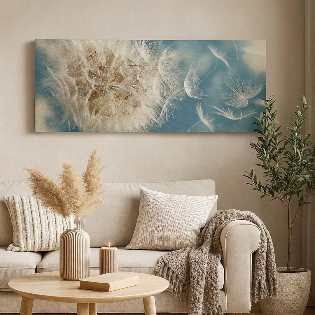 Wandbilder Dekoration Wohnzimmer Baby Sommer Pflanze Panorama Bilder auf Leinwand 120x50cm Leinwandb